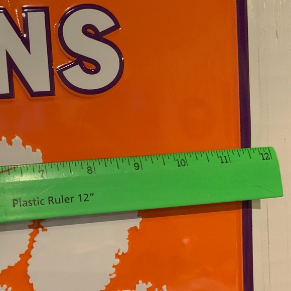 Clemson Fans Parking Only Metal Sign 12” X 18” - Picture 6 of 7